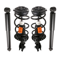 4x Front & Rear Shock Absorbers Complete Strut & Coil Spring Assembly For 2008-2012 Nissan Rogue FWD/AWD