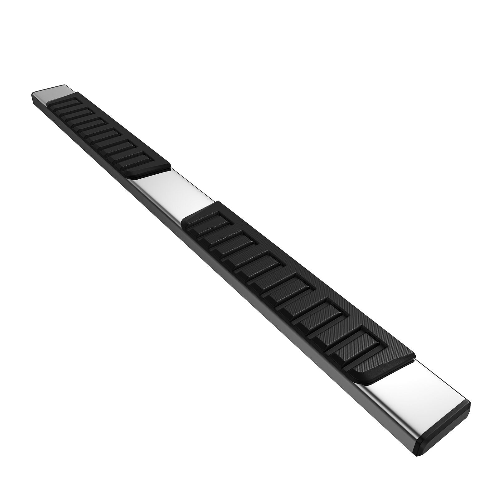 thumbnail image 2 of Running Board Side Steps – 6" Rectangle Nerf Bars For 2019-2025 Silverado/Sierra Double Cab, Black 2 of 5