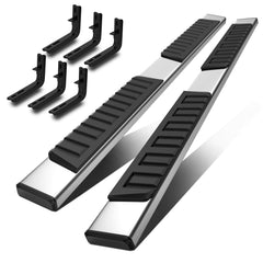 6" Running Boards Side Step Bars For 2015-2022 Colorado Canyon Crew Cab LH+RH