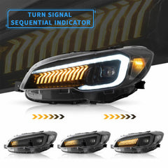 LED Projector Headlights Assembly Front Lamps For 2015-2021 Subaru WRX