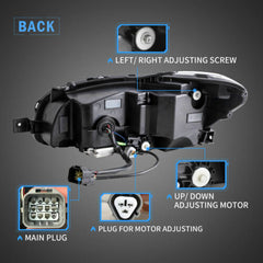 LED Projector Headlights Assembly Front Lamps For 2015-2021 Subaru WRX