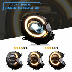 LED DRL F56 Style Headlights Assembly For Mini Cooper R55/R56/R57/R58/R59