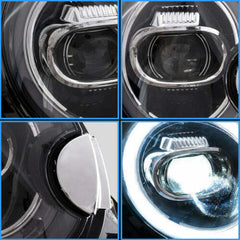 LED DRL F56 Style Headlights Assembly For Mini Cooper R55/R56/R57/R58/R59