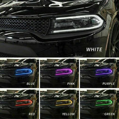 LED Projector Headlights RGB Color Change Lamps Fit 2015-2022 Dodge Charger