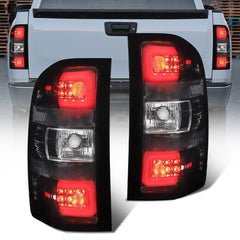 Smoked Tail Lights Assembly For 2007-2013 Chevy Silverado 1500 2500HD 3500HD 2pcs