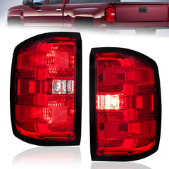 Tail Lights Rear Lamps For 2015-2019 Chevrolet Silverado 1500 2500HD 3500HD LH+RH