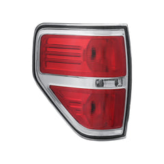 Chrome Housing Tail Lights Rear Lamps For 2009-2014 Ford F-150 F150 Pickup LH+RH