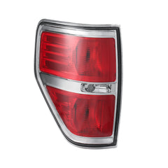 Chrome Housing Tail Lights Rear Lamps For 2009-2014 Ford F-150 F150 Pickup LH+RH