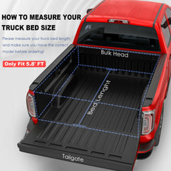 5.8FT 4 Fold Hard Tonneau Cover For 2014-2018 Chevy Silverado GMC Sierra Truck Bed