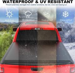 5.7FT Roll-Up Soft Tonneau Cover For 2009-2025 Ram 1500 (2019-2023 Ram 1500 Classic Only) Truck Bed