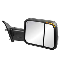 Black Power Heated Flip Up Tow Mirrors For 2019-2022 Ram 1500 2pcs