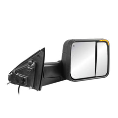 Black Power Heated Flip Up Tow Mirrors For 2019-2022 Ram 1500 2pcs