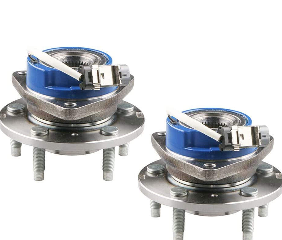 Front Wheel Hub and Bearing Assembly for Chevy Pontiac With ABS 5 Lug 513121X2 (Set of 2)