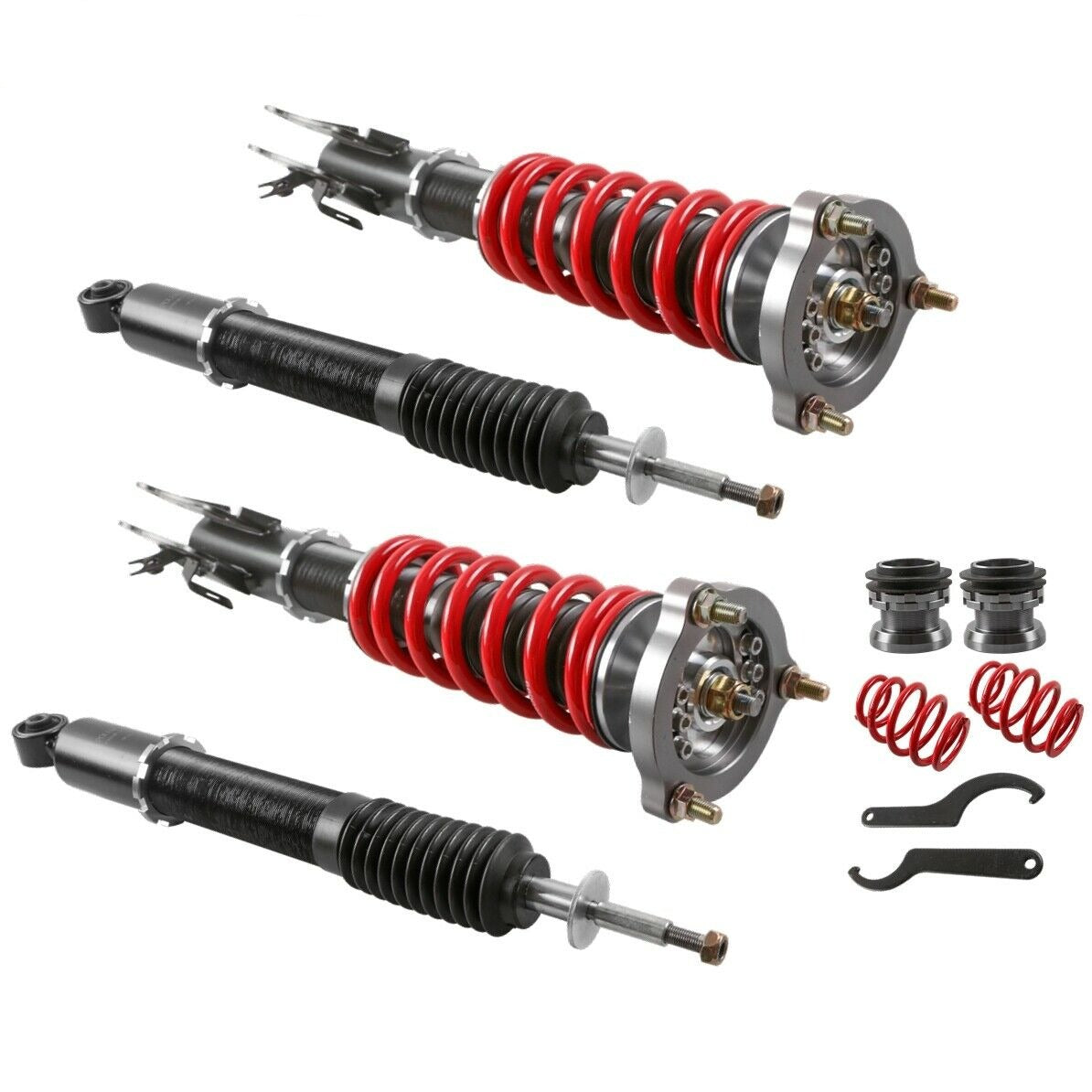 Front Rear Coilover Struts For 2006-2011 Honda Civic Acura CSX Adj. Height