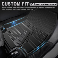 All-Weather Rubber Front Rear Seat TPE Floor Mats For 2020 2021 Hyundai Sonata