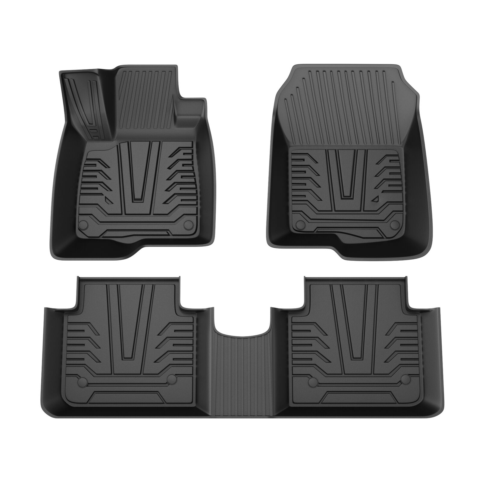 All-Weather Rubber Front Rear Seat TPE Floor Mats For 2017-2021 Honda CR-V CRV