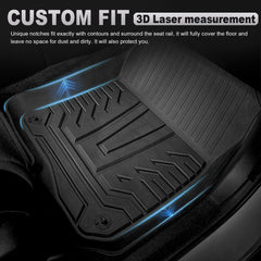 All-Weather Rubber Front Rear Seat TPE Floor Mats For 2017-2021 Honda CR-V CRV