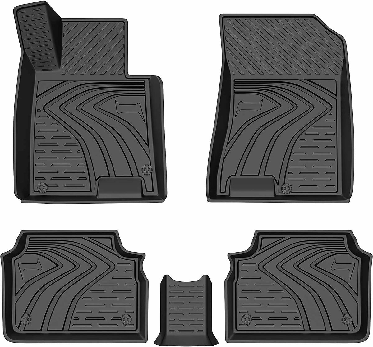 All-Weather Rubber Front Rear Seat TPE Floor Mats For 2020 2021 Hyundai Sonata