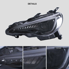 LED Headlight W/ Sequential Signal For 2012-2019 Toyota 86 13-19 Subuaru BRZ