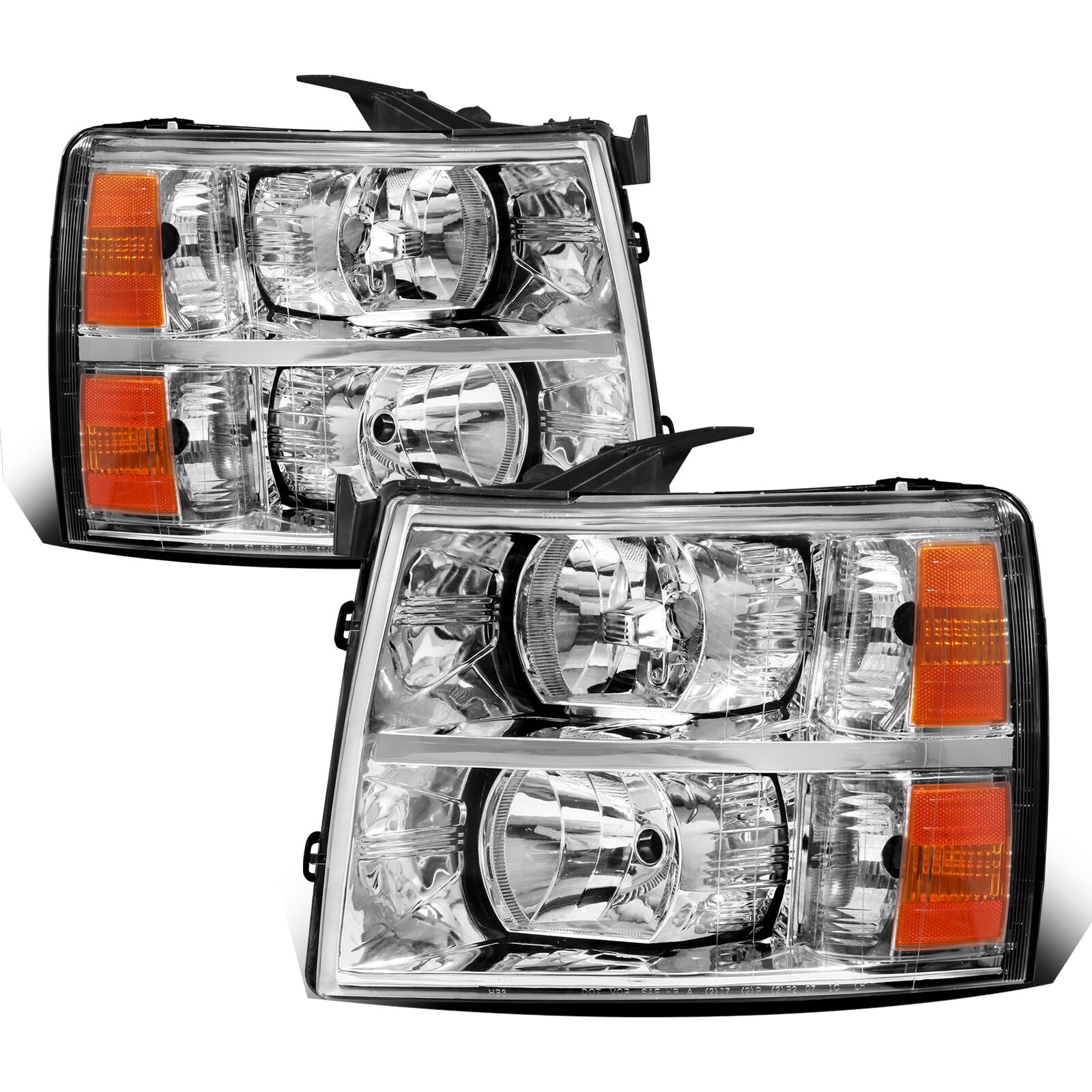 Headlight Assembly For 2007-2013 Silverado 1500 2500 3500 Front Lamp w ...