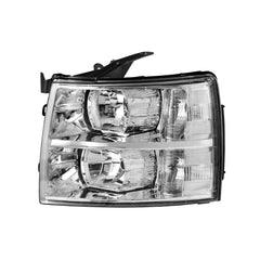 Headlight W/ Clear Reflector For 2007-2013 Chevy Silverado 1500 2500 3500 Front Pair