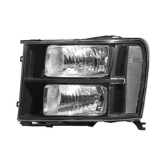 Headlights Assembly Compatible with 2007-2013 GMC Sierra 1500/2007-2014 Sierra 2500HD 3500HD Headlamps Chrome Housing/Black Lens/Clear Reflector (Passenger and Driver Side)