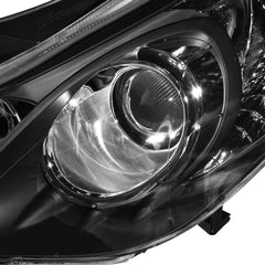 Headlights Black Housing Clear Lens For 2011-2014 Hyundai Sonata 2.0L 2.4L Front