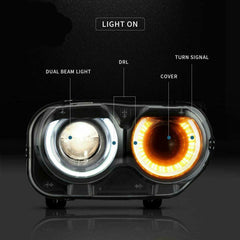 LED Headlights for 2015-2019 Dodge Challenger SE R/T