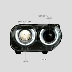 LED Headlights for 2015-2019 Dodge Challenger SE R/T
