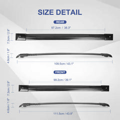 Roof Rack For 2005-2010 Honda Odyssey Cargo Carrier Cross Bar