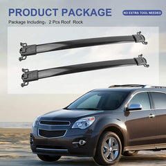 Roof Rack For 10-17 Chevy Equinox GMC Terrain Cargo Carrier Cross Bar