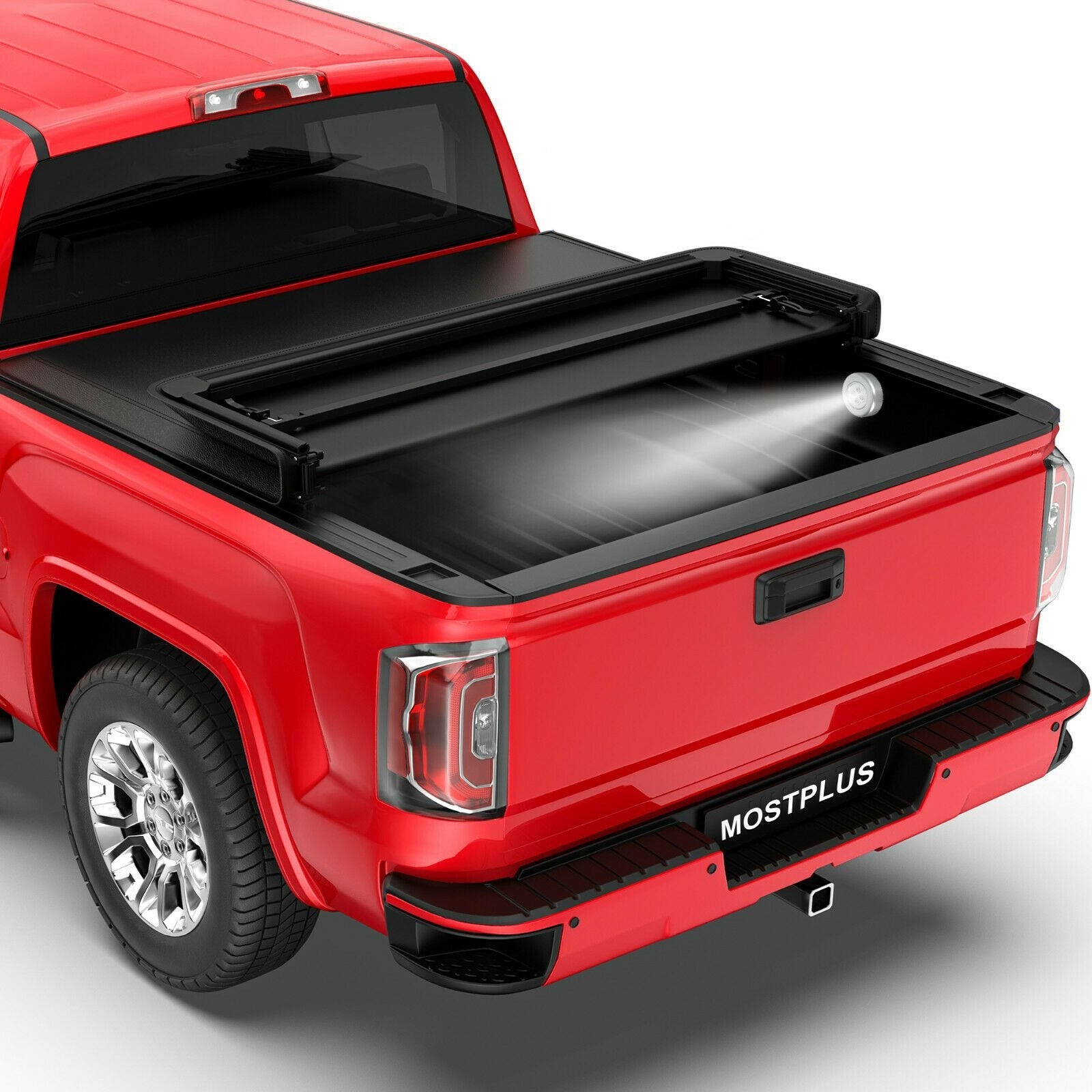 5.8FT Tri-Fold Soft Tonneau Cover For 2007-2013 Chevy Silverado & GMC Sierra 1500 | Fleetside Truck Bed