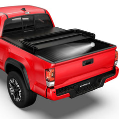 6FT Tri-Fold Soft Tonneau Cover For 2016-2023 Toyota Tacoma Fleetside Truck Bed